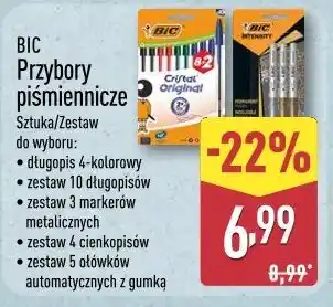 ALDI BIC Przybory piśmiennicze oferta