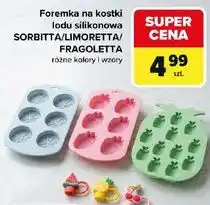 Carrefour Foremka na kostki lodu silikonowa SORBITTA/LIMORETTA/FRAGOLETTA oferta