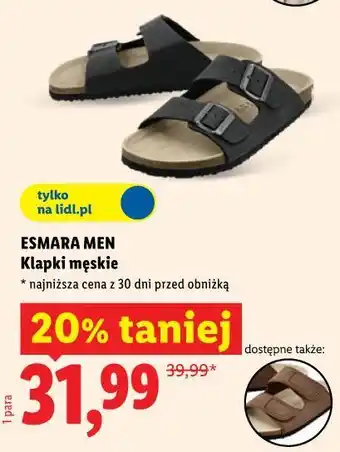 Lidl ESMARA MEN Klapki męskie oferta