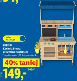 Lidl LUPILU Kuchnia błotna drewniana z daszkiem oferta