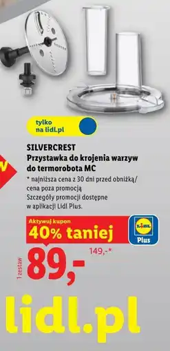 Lidl SILVERCREST Przystawka do krojenia warzyw do termorobota MC oferta