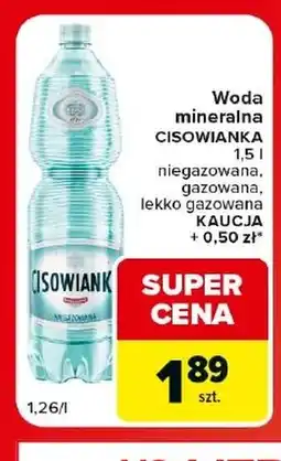Carrefour Market Woda niegazowana Cisowianka oferta
