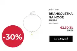 Briju Bransoletka na nogę srebro z zawieszką rozgwiazda Briju oferta