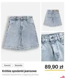Coccodrillo Krótkie spodenki jeansowe Coccodrillo niebieskie bawełniane z nogawką do kolan oferta
