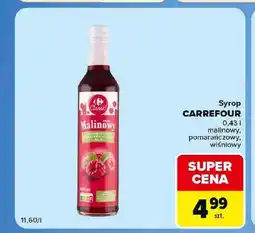 Carrefour Market Syrop malinowy Carrefour oferta