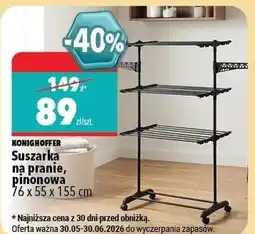 Biedronka Suszarka na pranie Konighoffer oferta