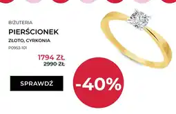 Briju Pierścionek Briju złoto cyrkonia P0953-101 oferta