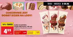 Biedronka Lody na patyku Marletto Triple Joy blueberry oferta