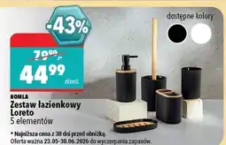 Biedronka Zestaw łazienkowy Homla oferta