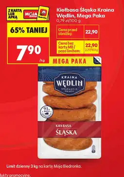 Biedronka Kiełbasa Kraina Wędlin oferta