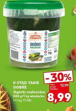 Kaufland Ogórki K-Stąd Takie Dobre oferta