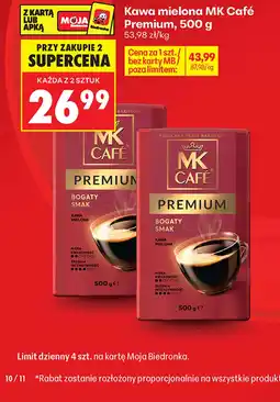 Biedronka Kawa mielona MK Cafe oferta