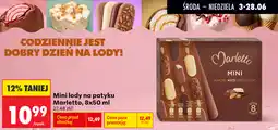 Biedronka Mini lody na patyku Marletto oferta