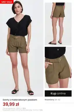 Top Secret Szorty z materiałowym paskiem oferta