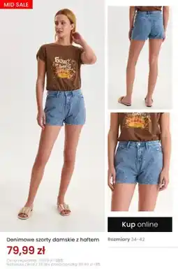 Top Secret Denimowe szorty damskie z haftem oferta