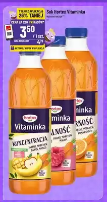 Polomarket Sok Hortex Vitaminka Jabłko Marchew Banan Mango oferta
