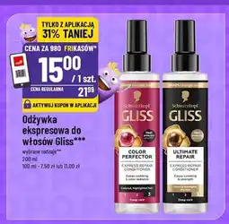 Polomarket Odżywka ekspresowa do włosów Schwarzkopf Gliss Color Perfector oferta