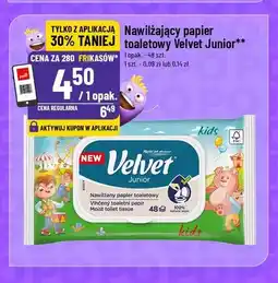 Polomarket Nawilżający papier toaletowy Velvet Junior oferta