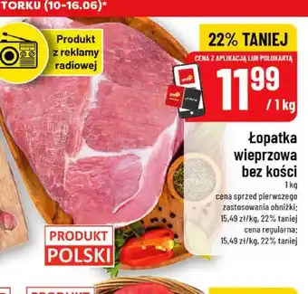 Łopatka wieprzowa bez kości