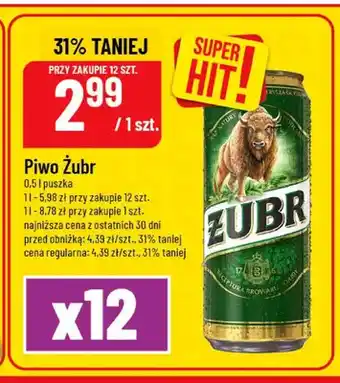 Polomarket Piwo Żubr oferta