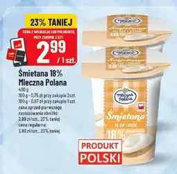 Polomarket Śmietana 18% Mleczna Polana oferta