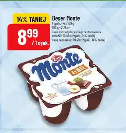 Polomarket Deser mleczny czekoladowo-orzechowy Zott Monte 4-pak oferta