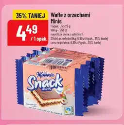 Polomarket Wafle z orzechami Manner Snack Minis 5-pak oferta