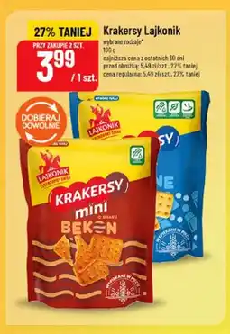 Polomarket Krakersy mini o smaku bekonu Lajkonik oferta