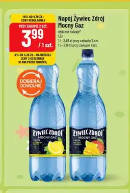 Polomarket Napój Żywiec Zdrój Mocny Gaz z nutą cytryny i mięty oferta