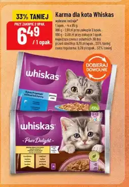 Polomarket Karma dla kota Whiskas Rybne Przysmaki 4-pak oferta