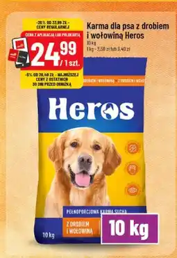Polomarket Karma dla psa z drobiem i wołowiną Heros oferta