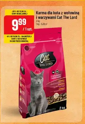 Polomarket Karma dla kota z wołowiną i warzywami Cat The Lord oferta