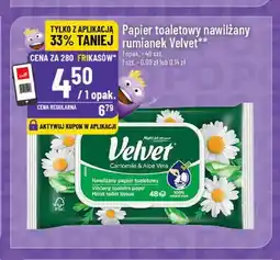 Polomarket Papier toaletowy nawilżany rumianek Velvet oferta