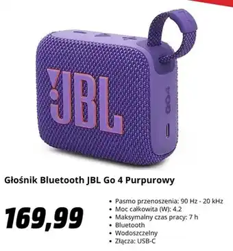 Głośnik Bluetooth JBL Go 4 Purpurowy