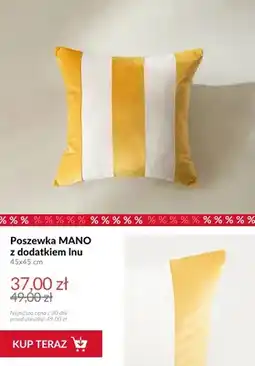 Homla Poszewka z dodatkiem lnu Mano 45x45 cm oferta