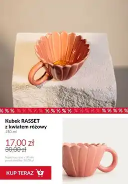 Homla Kubek Rasset z kwiatem różowy oferta