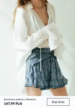 H&M Spódnica bawełniana z falbankami oferta