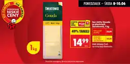 Biedronka Ser żółty Gouda w plastrach Światowid oferta