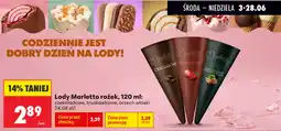 Biedronka Lody Marletto rożek oferta