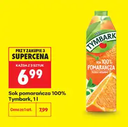 Biedronka Sok pomarańcza 100% Tymbark oferta