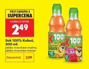 Biedronka Sok 100% Kubuś oferta