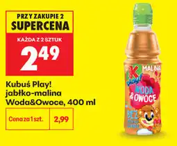 Biedronka Kubuś Play! jabłko-malina Woda&Owoce oferta