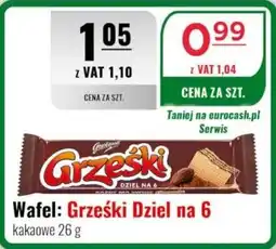 Eurocash Goplana Wafel Grześki Dziel na 6 oferta