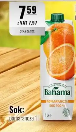Eurocash Bahama Sok pomarańcza 100% oferta