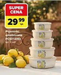 Pojemniki emaliowane positano 10 cm + 12 14 16 18 Florina (Florentyna)