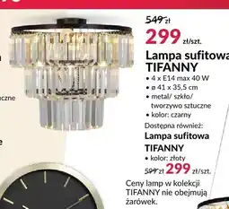 Agata Meble Lampa sufitowa TIFANNY czarna oferta