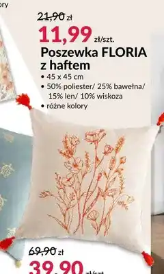 Agata Meble Poszewka FLORIA z haftem oferta