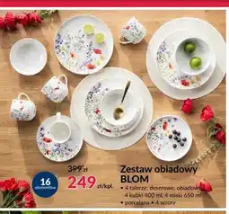 Agata Meble Zestaw obiadowy Blom 16 elementów oferta