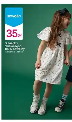 Sukienka dziewczęca 100% bawełny