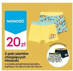 Pepco Szorty chłopięce Minionki 2-pak oferta